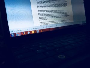 Laptop Word Document