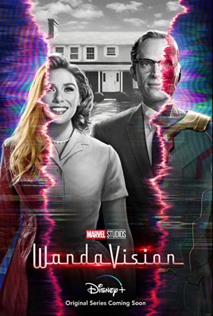 Poster for the Disney+ show, WandaVision