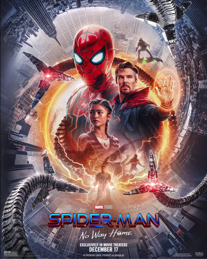 Poster for the Marvel movie Spider-Man: No Way Home