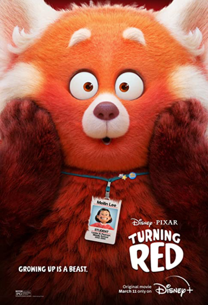 Poster for the Pixar film "Turning Red"