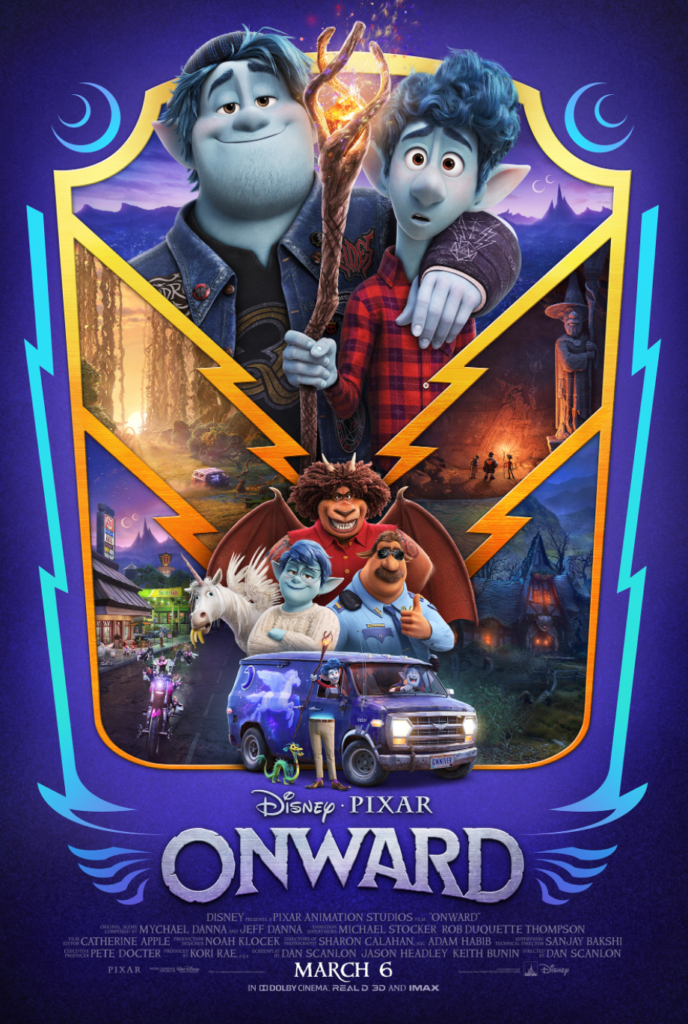 Poster for the Pixar film "Onward"